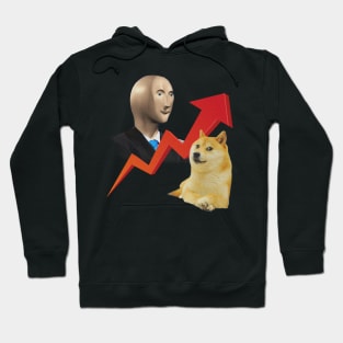 stonks and doge Hoodie